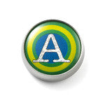  MOGO Charm, MOGO Unisex Letter A Charm, MOGO Charms- Caitlin's Crafty Creations