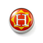  MOGO Charm, MOGO Unisex Letter H Charm, MOGO Charms- Caitlin's Crafty Creations