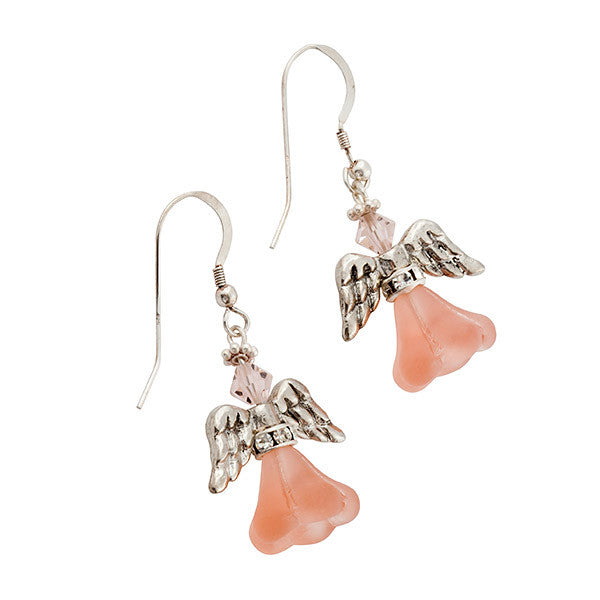 Earrings, Custom Made Pink Ribbon Earrings, Custom Made Jewellery- Caitlin's Crafty Creations