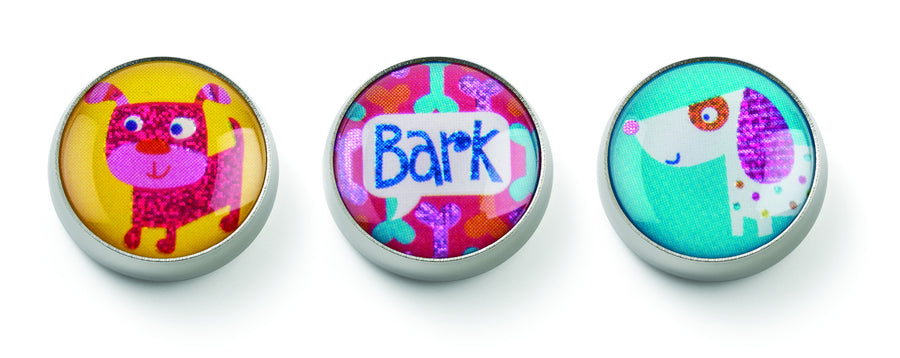  MOGO Tin of 3 Charms, MOGO Charm Collection - Hello Puppies (Tin of 3 Charms), MOGO Charms- Caitlin's Crafty Creations