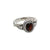 Garnet Antique Sterling Silver Ring