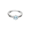 Custom Made Sterling Silver Sky Blue Topaz Ring