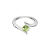 Custom Made Sterling Silver Natural Peridot Ring