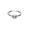 Custom Made Sterling Silver Natural Amethyst Ring