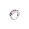 Custom Made Sterling Silver Natural Amethyst Ring